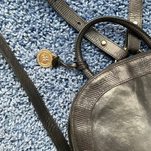 Vintage Brahmin Mini Backpack Black - Picture 3 of 9